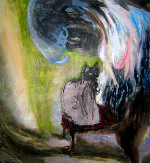 Babi��ina ko�ka, 160x145 cm, olej na pl�tn�, 2009