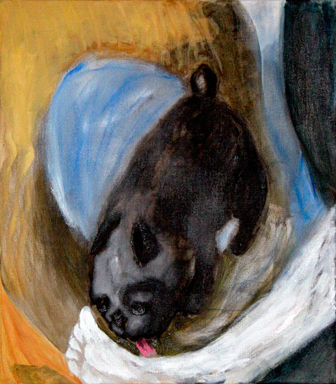Mazl��ek, 80x70 cm, olej na pl�tn�, 2009