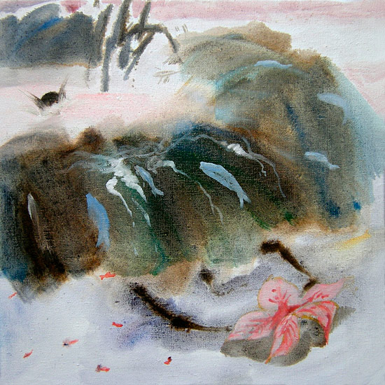 Vlna, 65x65 cm, olej na pl�tn�, 2010
